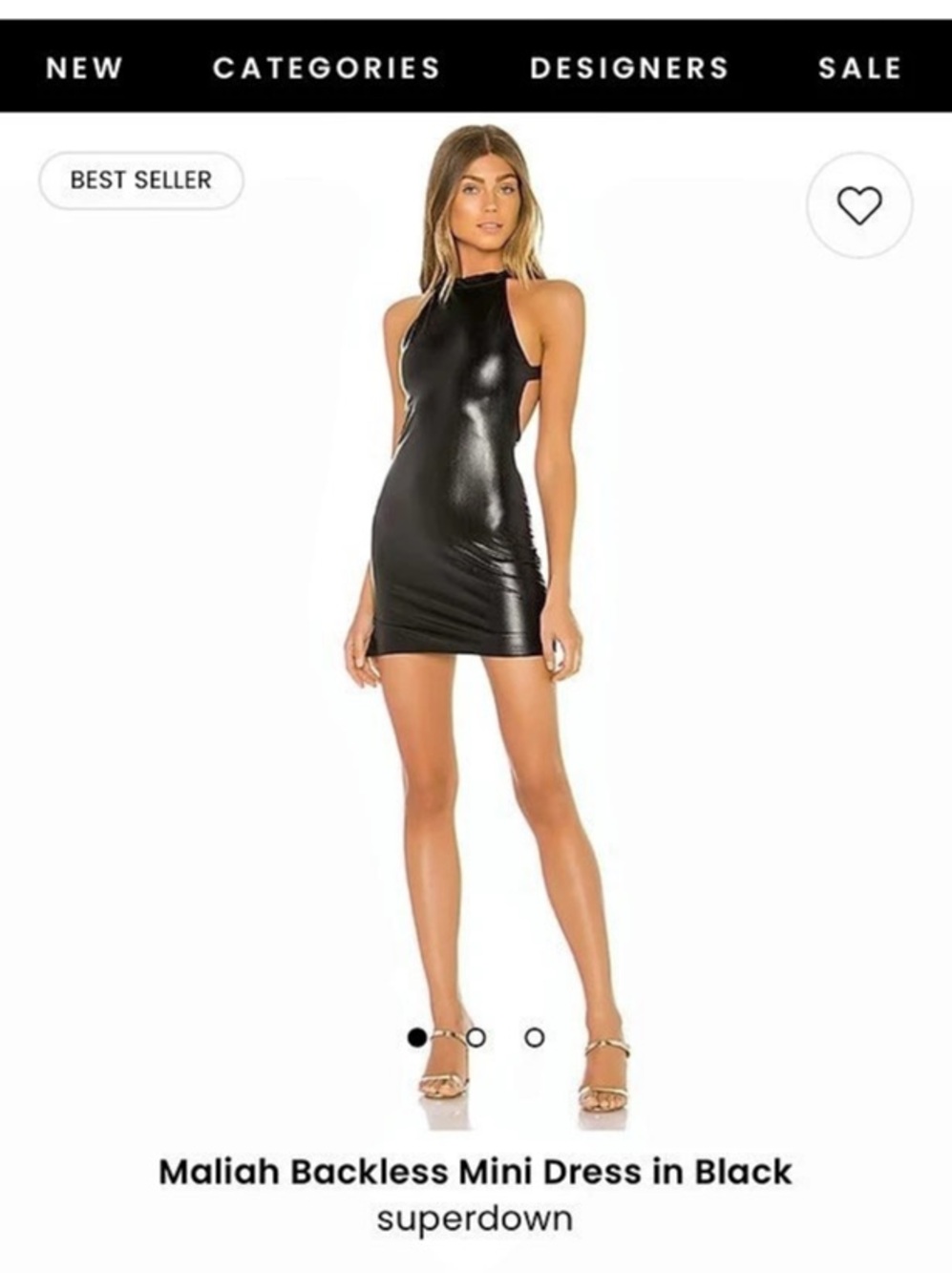 superdown Maliah Backless Mini Dress Black revolve